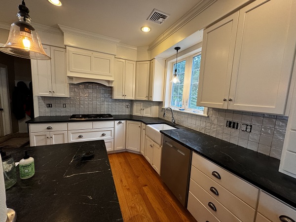 Tile installed before grout